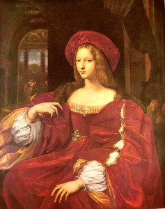 Raffaello Sanzio: Giovanna d’Aragona, Parigi, Louvre (120 x 90).